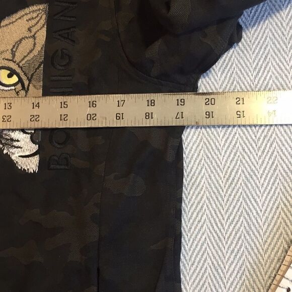 BOINIGAN VANITA CAMO cotton shirt with hoodie Small Pit to Pit 19 1/2", - Picture 5 of 15